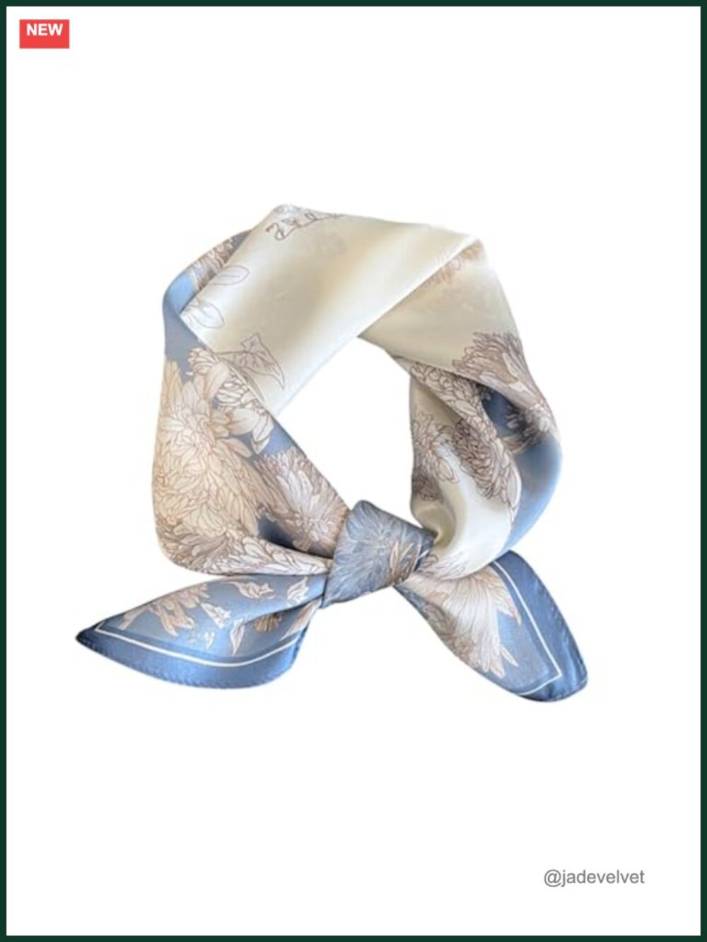 Mulberry Silk Scarf 21x21 for Women - Fashion Neckerchief, Lightweight, Hand
